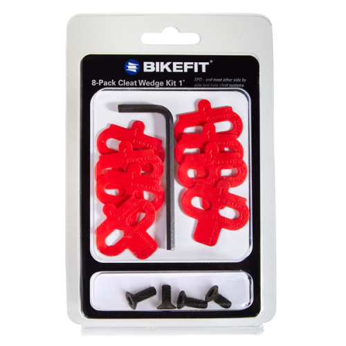 BikeFit SPD wedge 1° 8-pack with screws